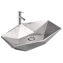 Umivaonik umetnicki 565*365*125 HIDROSAN [KW-GD153A] [silver, sjaj]